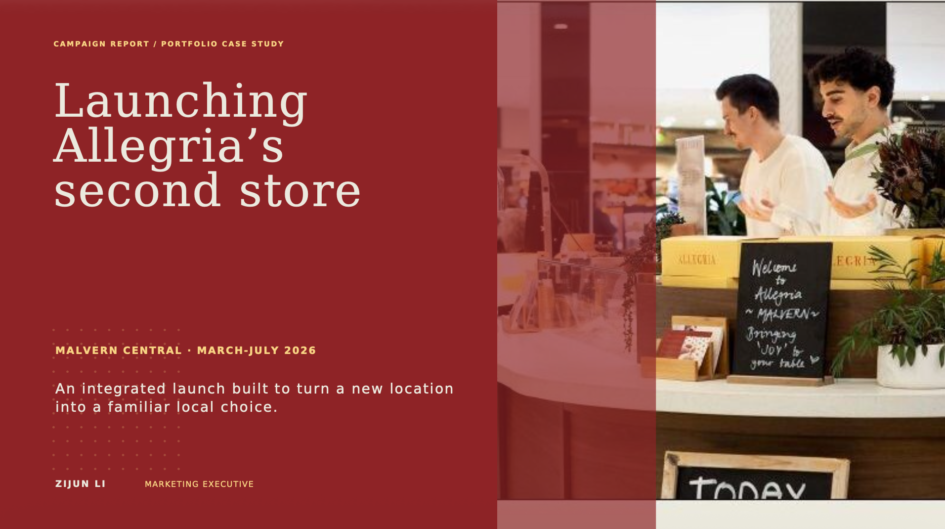 Allegria Pasta’s Second Store Launch Strategy